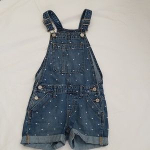 Gap Kids Girls short overalls, size small
